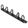 StarTech.com 1U 19in Metal Rackmount Cable Management Panel view 1