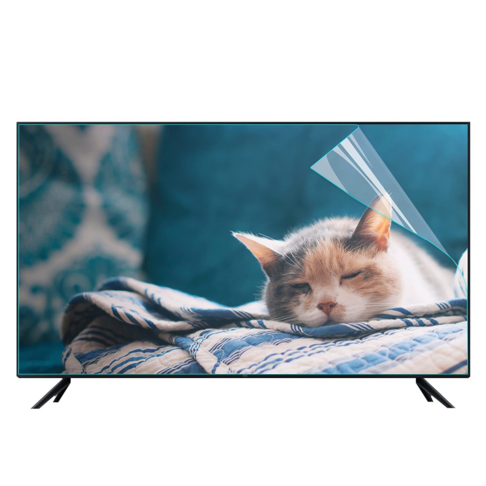XRRX 32-75 Inch TV Screen Protector, Filter Out Excessive Harmful Blue Light, Matte Dust-Proof Filter Film, No Air Bubbles/Relieve Eyestrain/Ultra Clear / 58in 1269x721mm