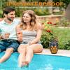 Vanten 2 Packs Outdoor Bluetooth Speakers, Bluetooth 5.0 Led Flame Speaker, IPX5 Waterproof Flame Torch Atmosphere Speaker, Flame Lamp, Gifts for Men Women, Decorations for Party Garden Patio view 3