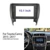 10.1'' Car Radio Stereo Dash Frame Fascia Bezel Panel Compatible for Toyota Camry 2015 16 17 USA Version Install Mount Kit view 2