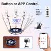 360 Photo Booth 31.5" Machine with Honeycomb case+ Extra Free Battery Ring Light Stand Free Custom Logo with Extra Replacement Accessories,Software APP Control Rotating Platform Auto Slow Motion view 3