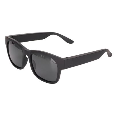 ASHATA Bluetooth Smart Sunglasses, Open Ear Surround Sound Audio Glasses, Noise Cancelling with Headphone (glamour black)