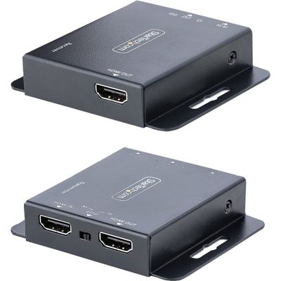 HDMI Extender over CAT6/CAT5, 4K 30Hz/130ft PoC HDMI over Ethernet Extender, HDMI Transmitter and Receiver kit, IR Extension