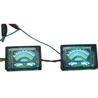 ICToParts VFD Display VU Meter Audio Level DB Meter Dual Channel Power Amplifier Panel for Media Speakers and Amplifiers C5-006