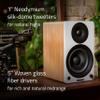 Fluance Ai41 Powered 2-Way 2.0 Stereo Bookshelf Speakers with Speaker Stands 5" Drivers 90W Amplifier for Turntable Bluetooth 5 Wireless Music Streaming with RCA Optical Subwoofer Out (Black Ash) view 3