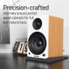 Fluance Ai41 Powered 2-Way 2.0 Stereo Bookshelf Speakers with Speaker Stands 5" Drivers 90W Amplifier for Turntable Bluetooth 5 Wireless Music Streaming with RCA Optical Subwoofer Out (Black Ash) view 4