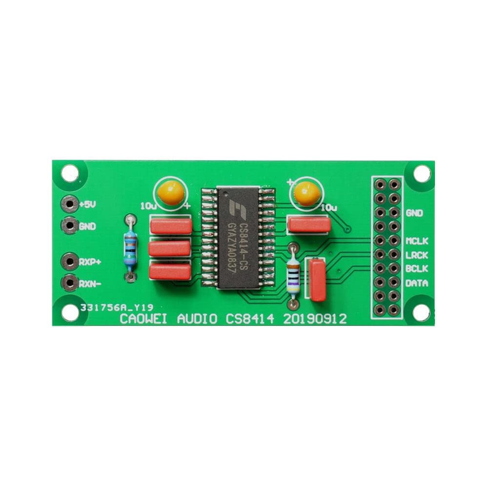 CS8414 coaxial Digital Receiver Board to I2S Signal Output 96kHz for Receive CD Turntable coaxial Signal T1079