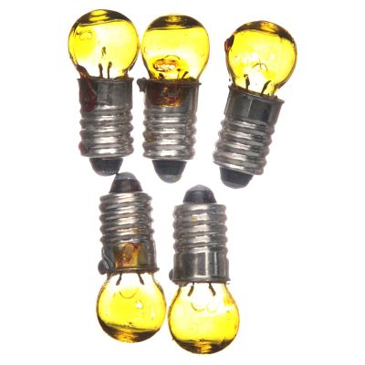Holyart Nativity Lights and Lamps: Light Bulb, Yellow, E5.5, 5 Pieces, 3V
