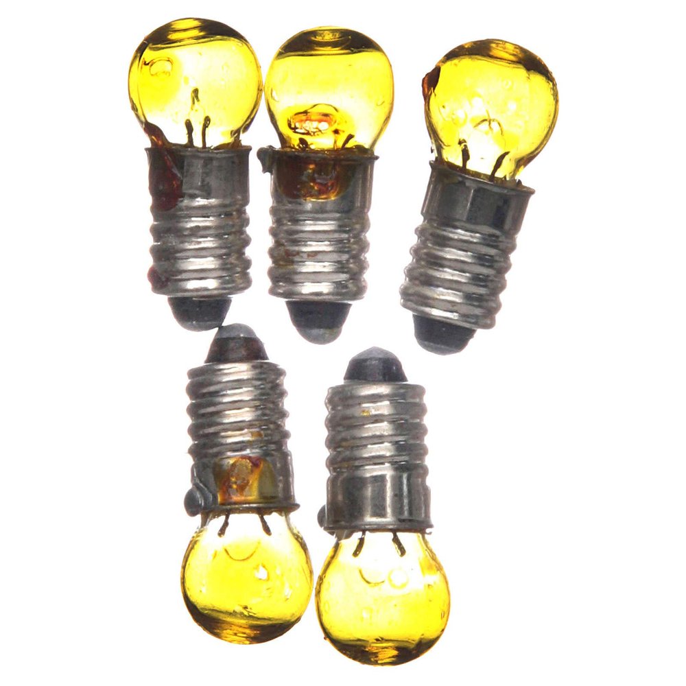 Holyart Nativity Lights and Lamps: Light Bulb, Yellow, E5.5, 5 Pieces, 3V