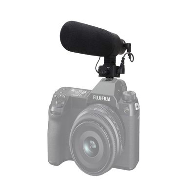 Digital Nc Advanced Super Cardioid Microphone Compatible with Fujifilm GFX 50S II (Stereo/Shotgun) with Dead Cat Muff