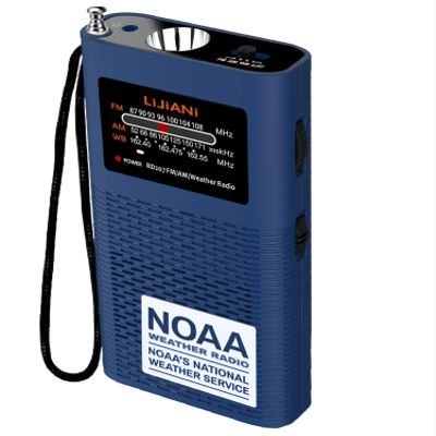 Pocket Emergency Radio Weather/AM/FM Portable Flashlight