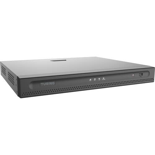 Turing TR-MRP164T-B Smart Series 16-Channel NVR Bundle with Turing Bridge; 4TB HDD; Face/Human/Vehicle AI and More with Turing Smart Series Cameras, Bridge, and Cloud