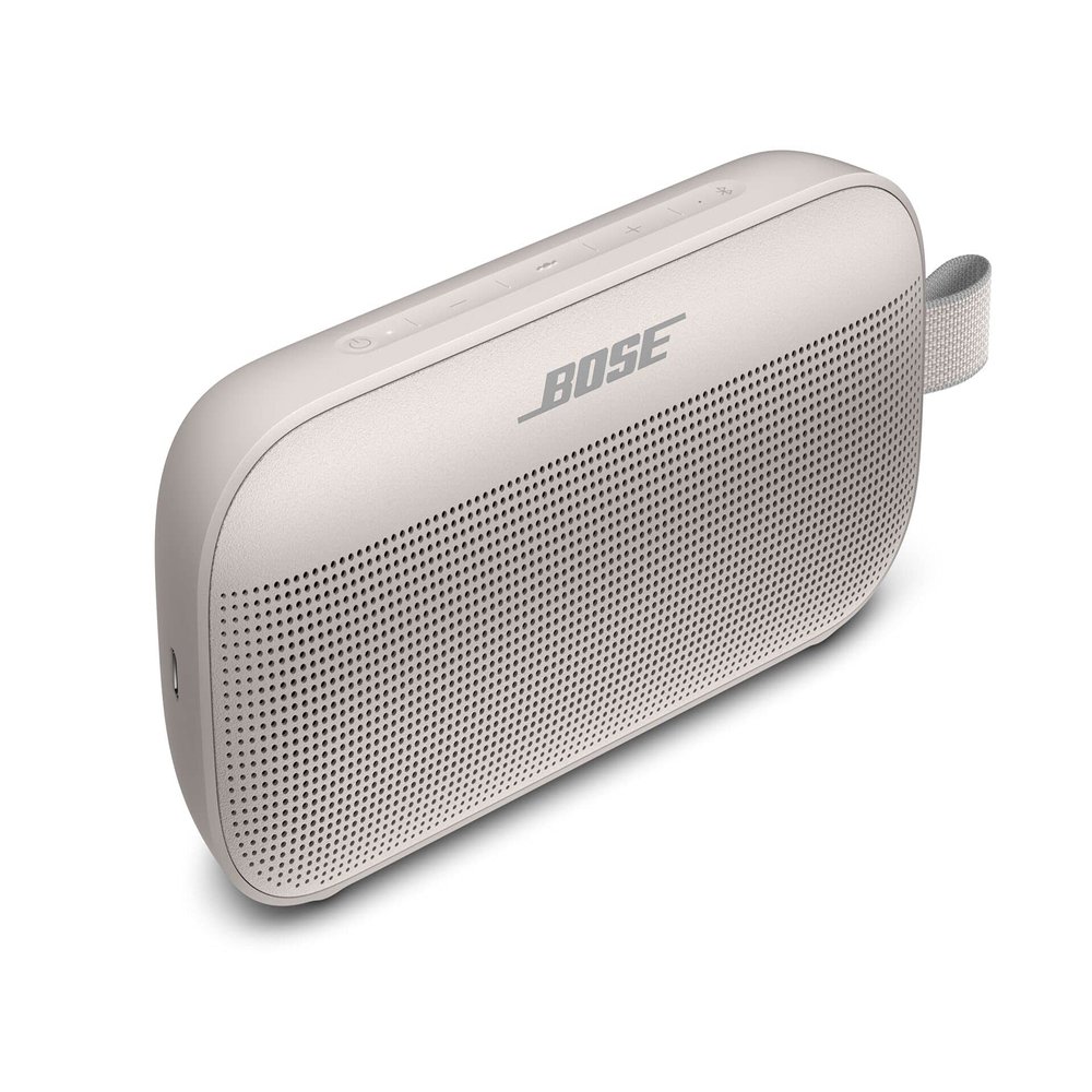 Bose SoundLink Flex Portable Bluetooth Waterproof Dustproof Speaker -White Smoke (Renewed)