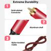 Tiierzon Digital Coaxial Audio Cable 25ft,1RCA Male to 1RCA Male Subwoofer Cable Nylon Braided RCA Video Cable for Subwoofer, Home Theater, HDTV, Hi-Fi Systems (25Ft) view 3