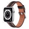 Leather Watch Strap for iWatch Series 7/SE/6/5/4/3/2/1,KangPlus Leather Bands Soft Wristband Sport Watch Strap Fit for 5.5-8.1 inch Compatible with iWatch Series 42MM/44MM/45MM view 1