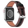 Leather Watch Strap for iWatch Series 7/SE/6/5/4/3/2/1,KangPlus Leather Bands Soft Wristband Sport Watch Strap Fit for 5.5-8.1 inch Compatible with iWatch Series 42MM/44MM/45MM view 2