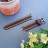 Leather Watch Strap for iWatch Series 7/SE/6/5/4/3/2/1,KangPlus Leather Bands Soft Wristband Sport Watch Strap Fit for 5.5-8.1 inch Compatible with iWatch Series 42MM/44MM/45MM view 3