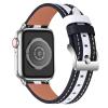 Watch Band Compatible with iWatch Series 7,KangPlus Leather Bands Soft Wristband Sport Watch Strap Fit for 5.5-8.1 inch Compatible with iWatch Series 7/6/5/4/3/2/1 38MM/40MM/41MM view 2