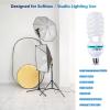 2Pcs 135W Light Bulb 5500K CFL Roas Daylight Spiral Softbox Lighting Kit Bulb in E27/E26 Socket for Photography Photo Box view 2