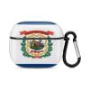 West Virginia Flag Flag Compatible with AirPods 3 Case Protective Cover, Cute Protective Shockproof Protective Cover with Keychain, Wireless Charging Box, Woman, Man view 1