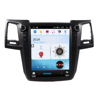 ASVEGEN 12.1 Inch Touch Vertical Screen Car Stereo for Toyota Fortuner Revo 2004-2015 Manual A/C, Android 9.0 4+64G IPS 1080P GPS Navigation Audio Head Unit WiFi Carplay