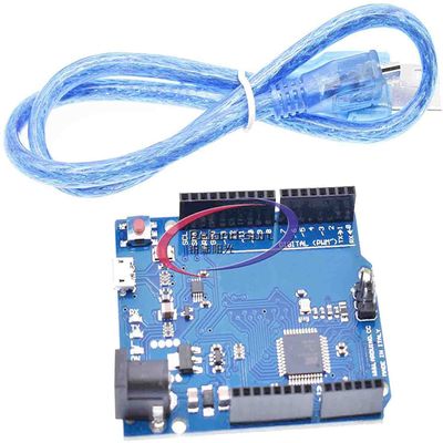 ATmega32u4 Development Board PWM Channel Development Module Microcontroller (Board+Line)