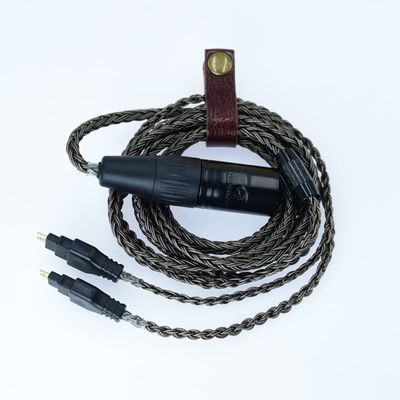 4pin Balance XLR Replacement Audio Upgrade ofc Cable for Sennheiser hdxx HD650, HD600, HD580, HD660S, Massdrop HD6XX Headphones with Lossless Player (2.5m(8.2ft), Grey)