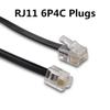 AIMIJIA Phone Cord, 6P4C Black Phone Telephone Extension Cord Cable Line Wire RJ11 6P4C Modular Plug for Landline Telephone Modem Accessory (6ft-2 Pack) view 2