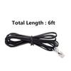 AIMIJIA Phone Cord, 6P4C Black Phone Telephone Extension Cord Cable Line Wire RJ11 6P4C Modular Plug for Landline Telephone Modem Accessory (6ft-2 Pack) view 4