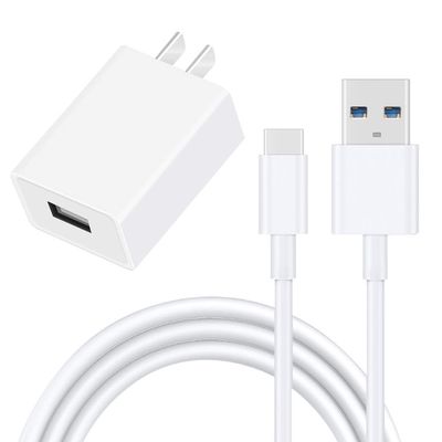 Rapid Charging High Speed Heavy Duty High Rate USB Power Adapter w/Type C USB-C Male to USB 2.0 Cable Compatible with Sonim XP5s XP5800 Verizon/Sprint/AT&T
