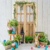 10x10ft(300x300cm) Spring Easter Photography Backdrops Wood Barn Eggs Flowers Happy Easter Background for Photo view 2