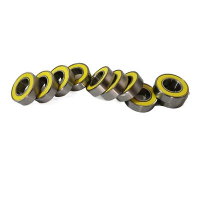 Youngran ABEC 3 Yellow Rubber Seals RC Bearing Kit Compatible for Marui Samurai Leisurely