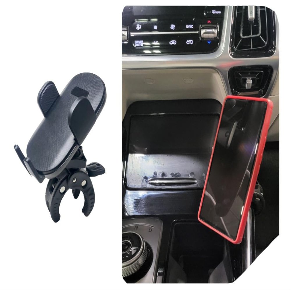 Phone Mount for Kia Sorento | Smartphone Holder Clamps onto The Center Console | Compatible with Magsfe, Magnetic and Wireless Charging Options