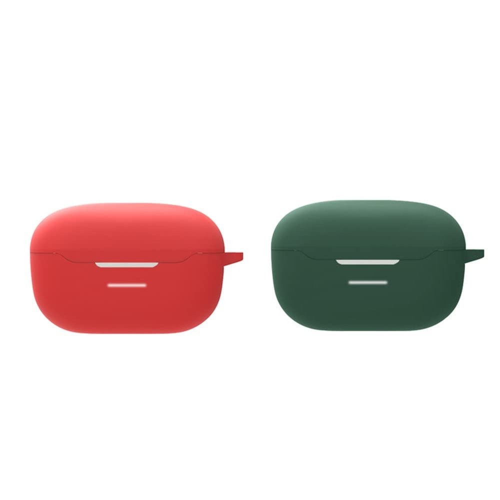 2 Pack DAYJOY Soft Silicone Protective Case Cover Compatible with JBL Endurance Race, Protective Skin Sleeve with Key Chain (red+Green)