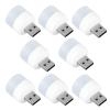 DASITON Plug in LED Night Light Mini USB LED Light Flexible USB LED Ambient Light Mini USB LED Light, LED Portable car Bulb, Indoor, Outdoor, Reading, Sleep (8 White Light) view 1