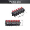 Bettomshin 2Pcs 12 Way Jack Socket Spring Push Release Connector Speaker Terminal Strip Block view 2
