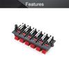 Bettomshin 2Pcs 12 Way Jack Socket Spring Push Release Connector Speaker Terminal Strip Block view 3