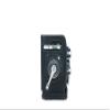 TP Original Handmade Genuine Real Leather Half Camera Case Bag Cover for Rolleiflex 2.8GX with Scissor Clip Black Leather White Stitching view 4