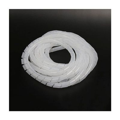 MYCZLQL Cable Wire Winding Pipe, for Spiral Wrapping Wire Organizer Sheath Tube PE Cable Sleeve Harness Hose Wound Tubes (Color : White, Size : 14 mmX6M)