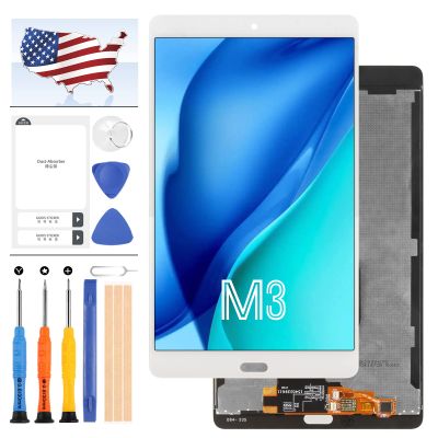 for Huawei MediaPad M3 8.4" LCD Screen Replacement BTV-DL09, BTV-W09 LCD Display Touch Glass Panel Digitizer Assembly Repair Parts Kit with Free Tools