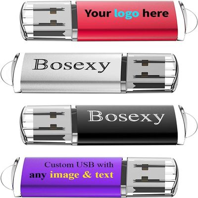 USB Flash Drives Custom Logo 512MB 50PCS Bosexy Memory Sticks Personalized Pendrives