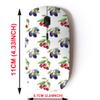 2.4G Wireless Mouse with Cute Pattern Design for All Laptops and Desktops with Nano Receiver - Fruit White view 2
