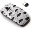 CJCBROES 2.4G Wireless Mouse with Cute Pattern Design for All Laptops and Desktops with Nano Receiver - Clouds Stars view 1