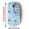 2.4G Wireless Mouse with Cute Pattern Design for All Laptops and Desktops with Nano Receiver - Bright Colorful Watercolor view 2