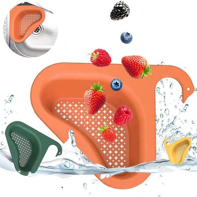 ProHome Swan Drain Basket Sink, Multipurpose Basket, Triangular Sink Drain Shelf, Multipurpose Drain Basket Sink Swan Strainer Hangs On Faucet, Fits Almost Sinks (3 Packs)