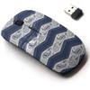 2.4G Wireless Mouse with Cute Pattern Design for All Laptops and Desktops with Nano Receiver - Bohemian Ornament Ethnic Tribal view 1