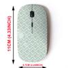 2.4G Wireless Mouse with Cute Pattern Design for All Laptops and Desktops with Nano Receiver - Floral view 2