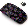 2.4G Wireless Mouse with Cute Pattern Design for All Laptops and Desktops with Nano Receiver - Day Dead Colorful Sugar Skull view 1