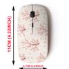 2.4G Wireless Mouse with Cute Pattern Design for All Laptops and Desktops with Nano Receiver - Cherry Blossom view 2