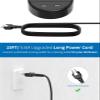 2 Prong Power Strip with 6 Outlets Surge Protector Power Strip Bundle, 15 ft Long Extension Cord, Flat Plug Power Strip with USB Ports, 15A Circuit Breaker for Office Home view 4